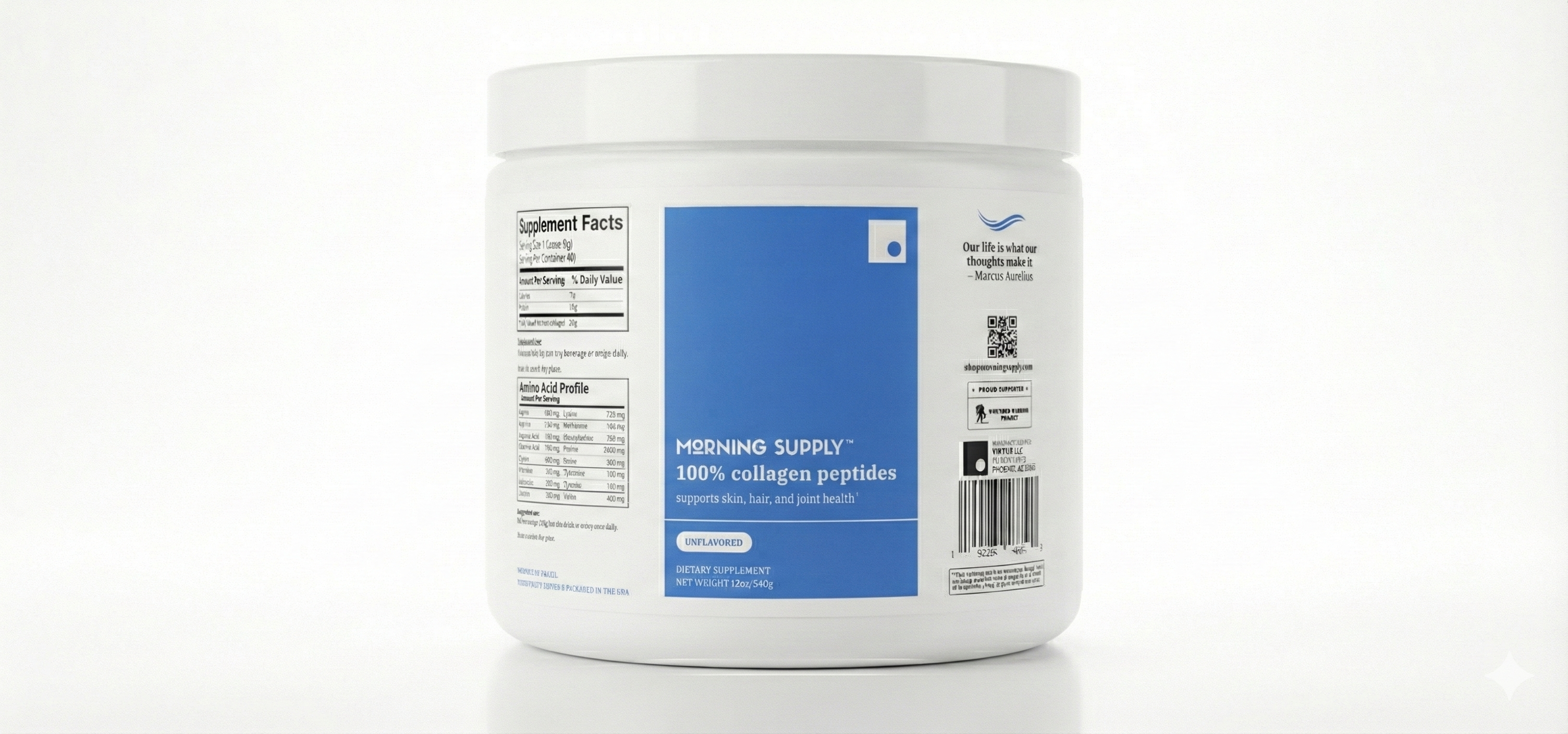 Morning Supply Collagen Peptides (Unflavored)